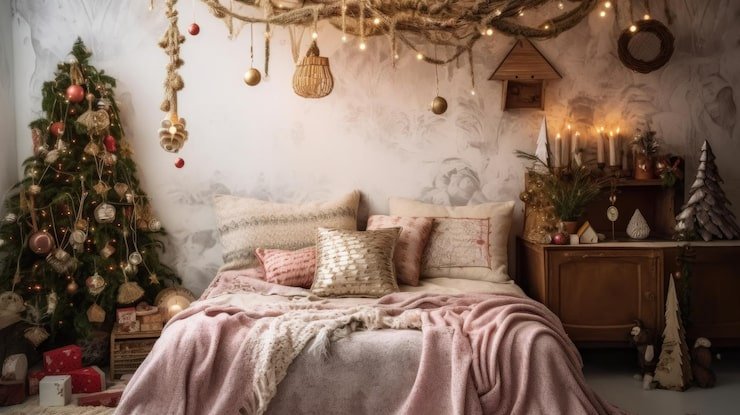 Aesthetic Christmas Bedroom Décor Ideas