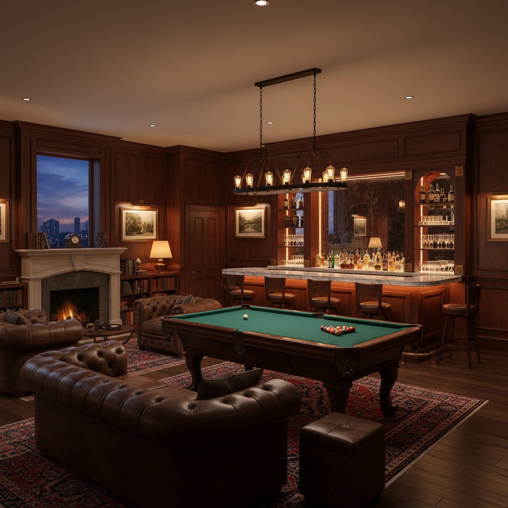 20 Sophisticated Man Cave Designs With Lounge-Level Style