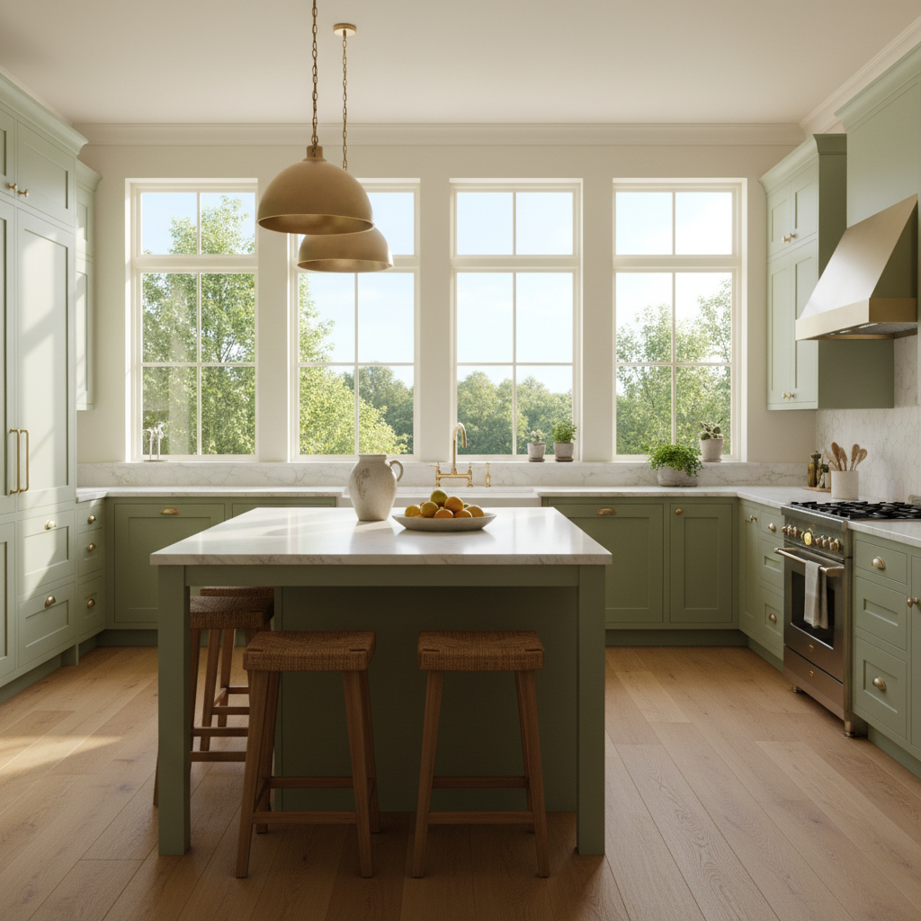 29 Nature-Toned Kitchen Designs Inspired by Sage Green