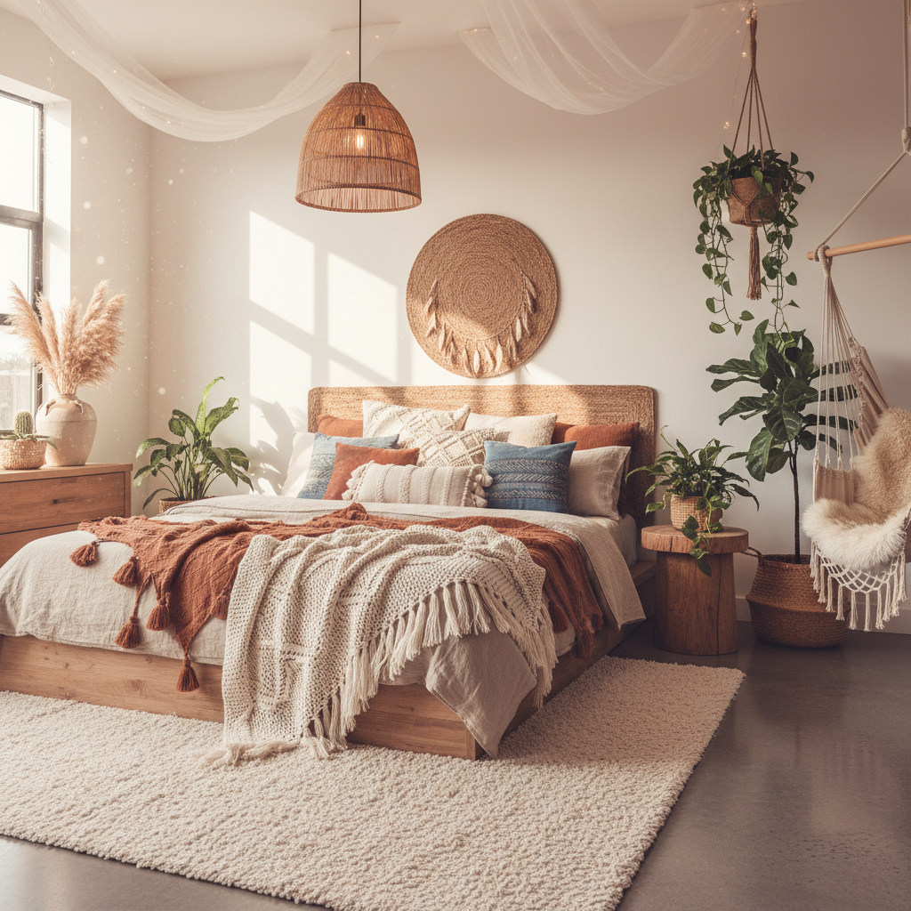 32 Effortless Boho Bedroom Looks With a Chic, Laid-Back Feel