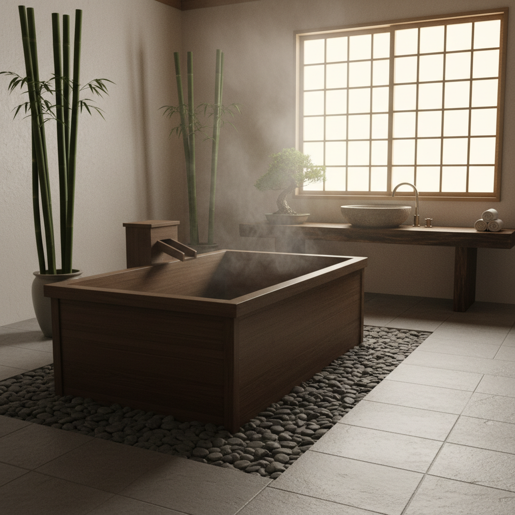 20 Japanese-Style Bathroom Ideas for a Peaceful, Spa-Like Look