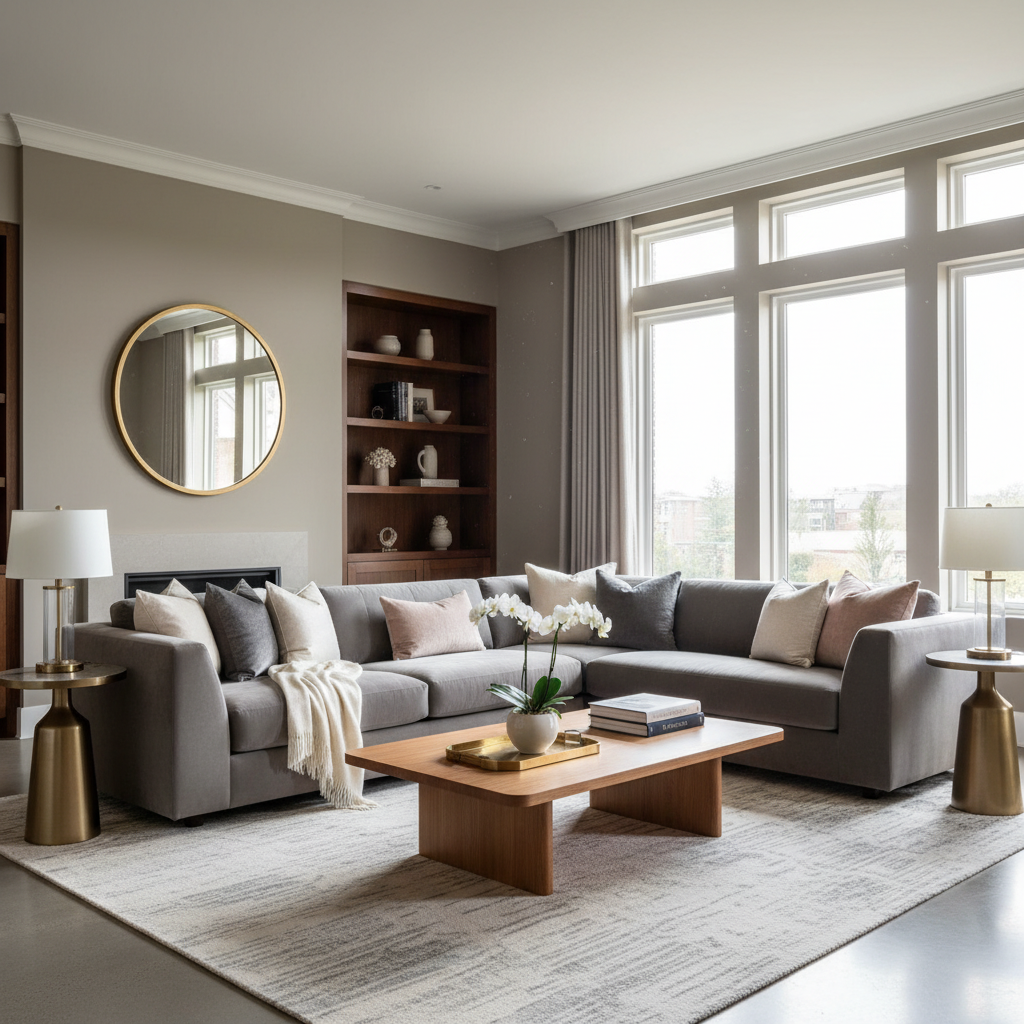 18 Stylish Living Room Ideas Designed Around a Grey Sofa