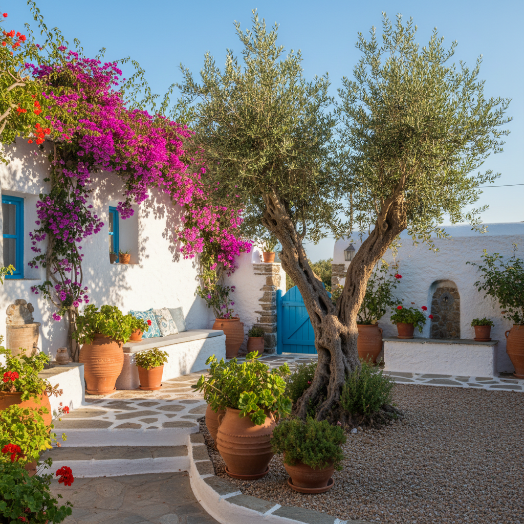 25 Greek Garden Ideas for a Beautiful Mediterranean-Style Space