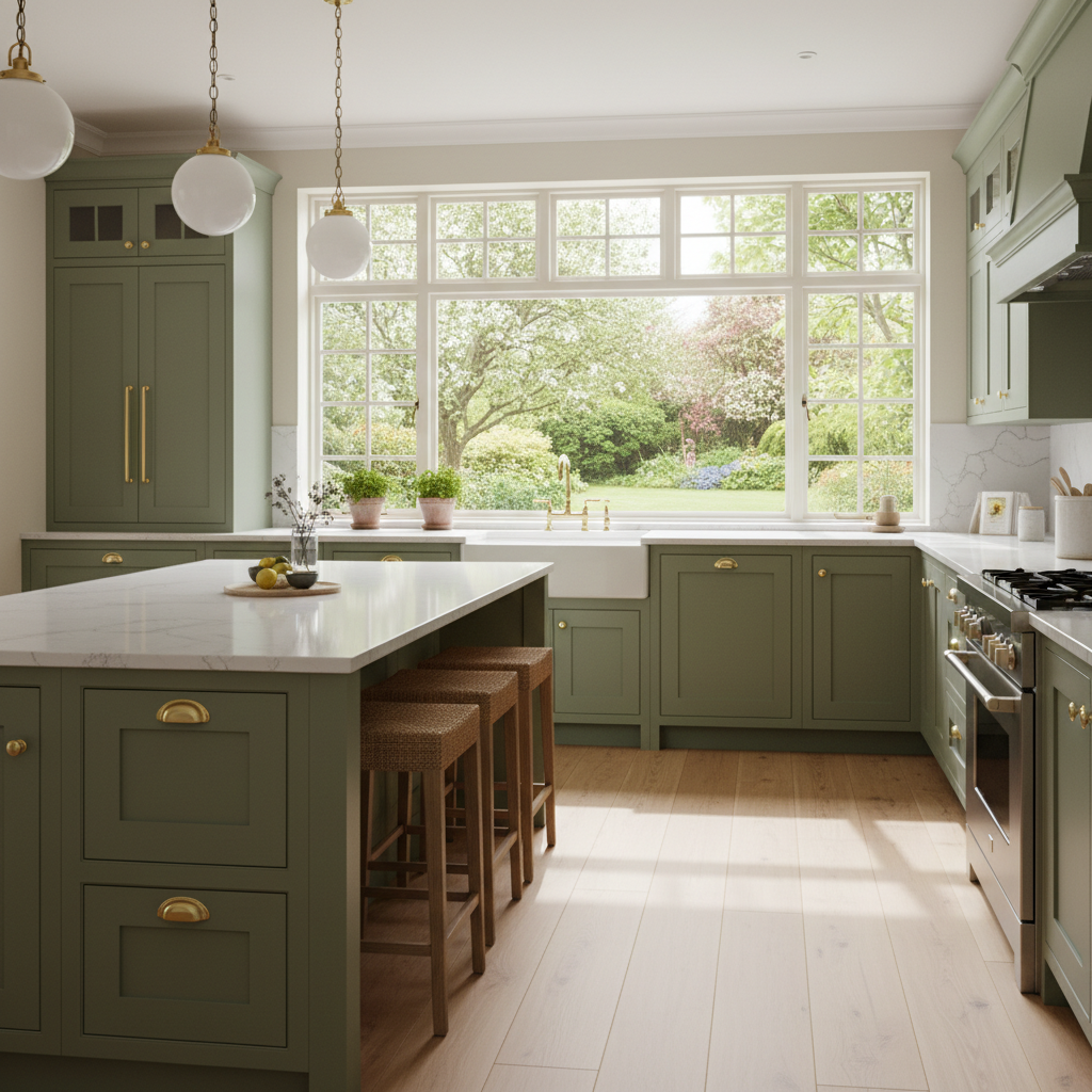 24 Fresh Green Kitchen Concepts From Soft Sage to Deep Olive