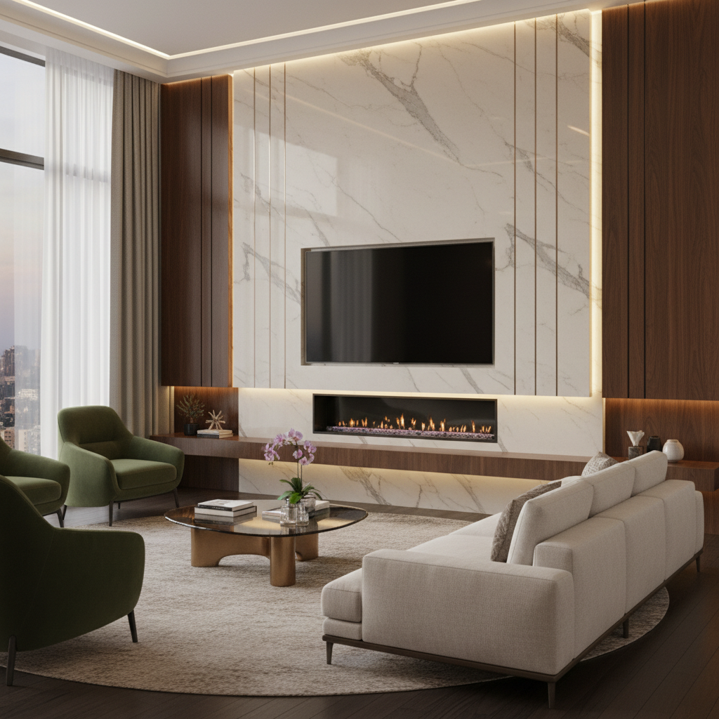 30 Fireplace Feature Walls That Turn TVs into Design Statements