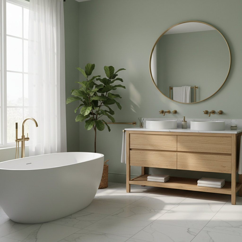 21 Sage Green Bathroom Designs That Feel Fresh and Organic