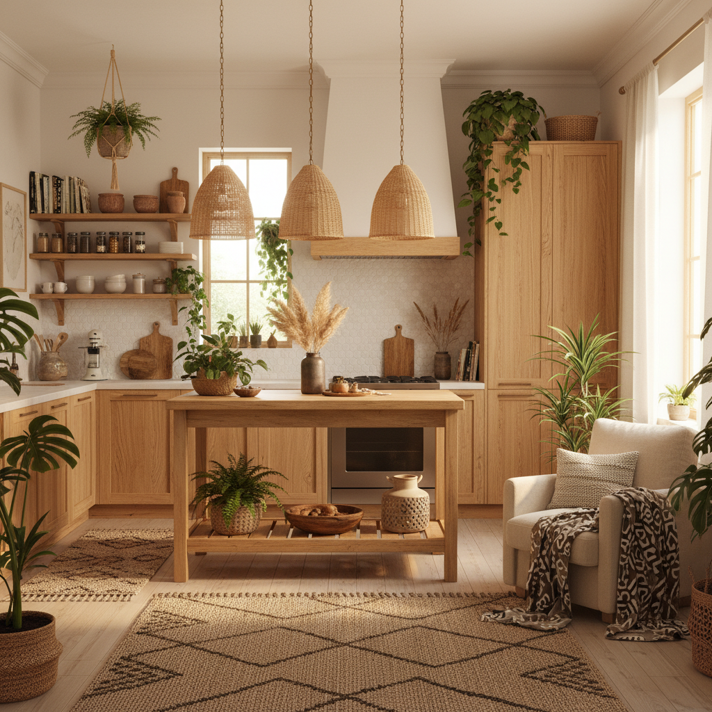 18 Relaxed Boho Kitchen Designs With Effortless Style