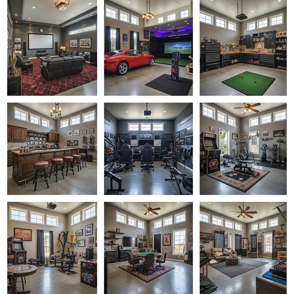 14 2 Car Garage Man Cave Ideas