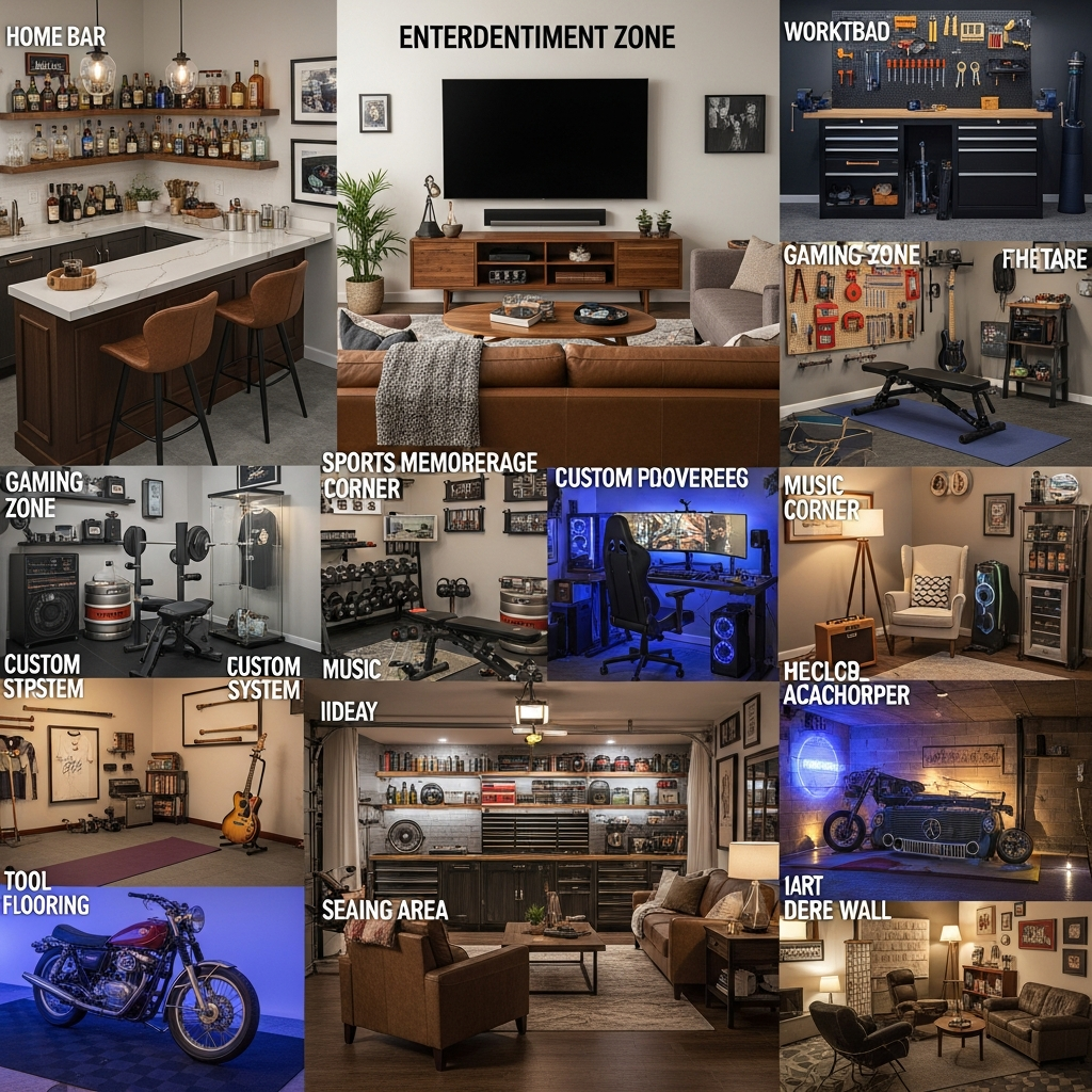 14 2 Car Garage Man Cave Ideas