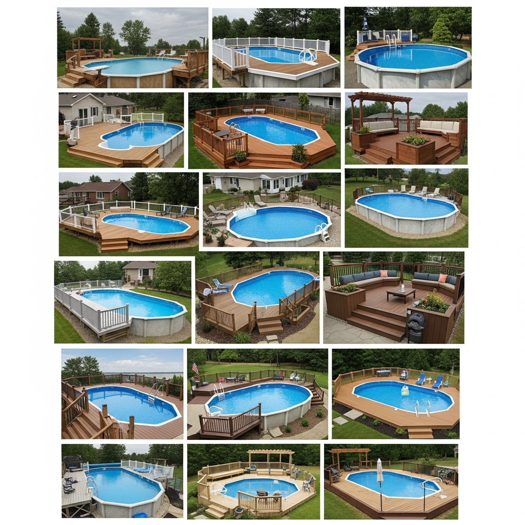 20 Above Ground Pool Deck Ideas