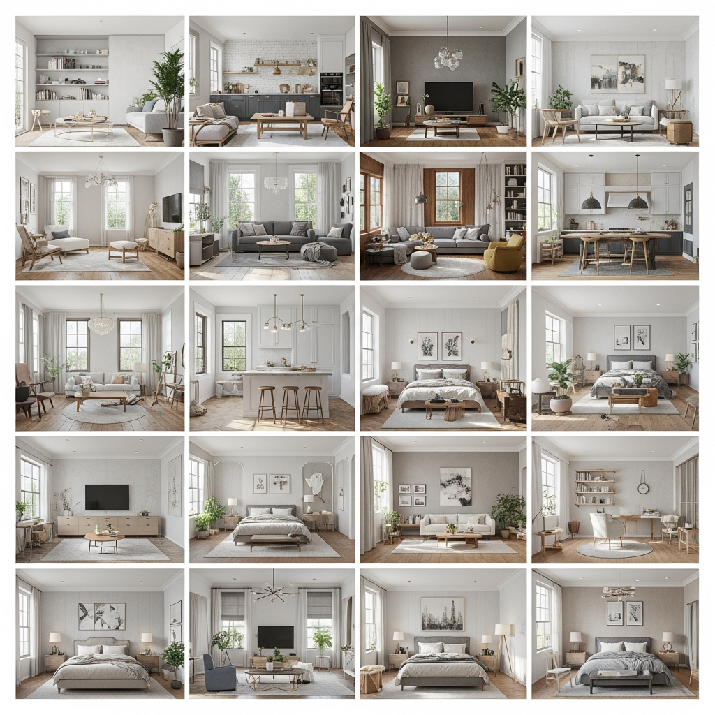 18 Realistic 3D Interior Rendering Ideas