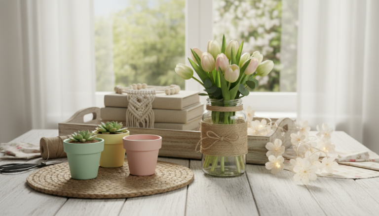 15 DIY Spring Home Decor Ideas on a Budget (Aesthetic & Easy)
