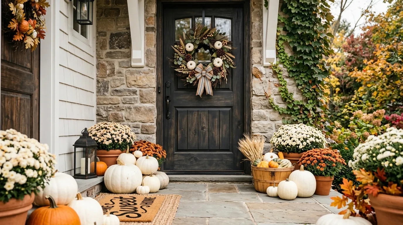 Use White Pumpkin Decor