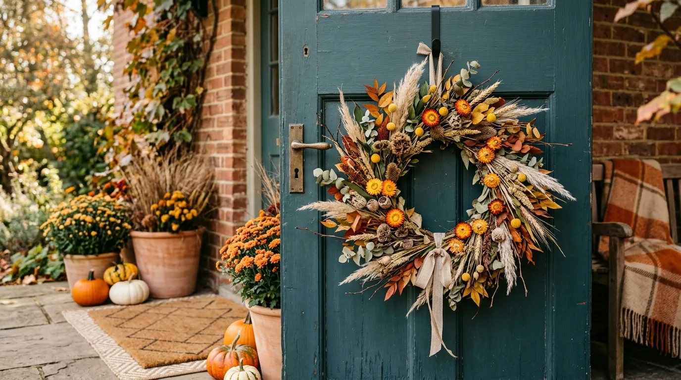 Add Dried Flower Arrangements