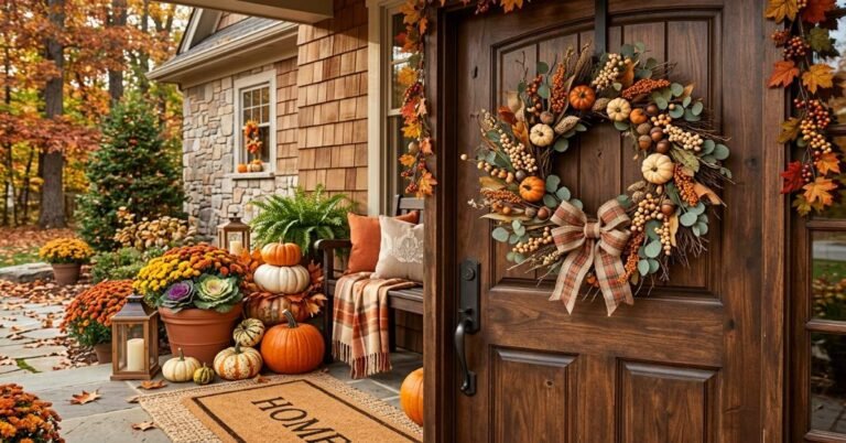 25 Fall Door Decor Ideas for a Cozy Autumn Entrance